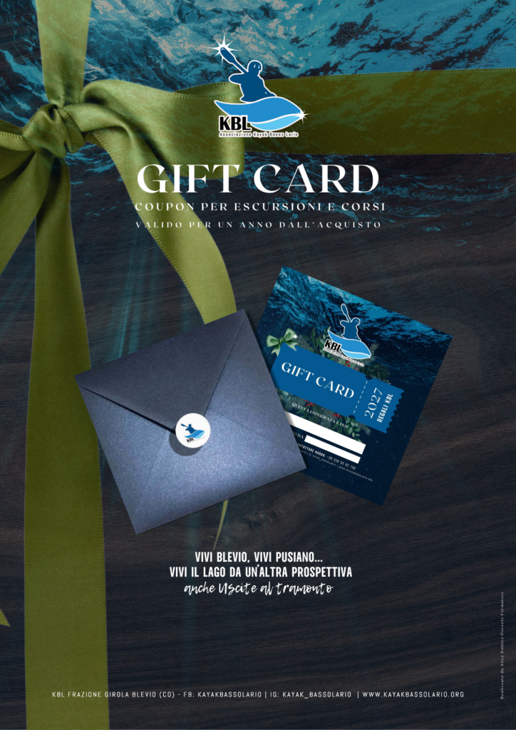 Gift Card - Tour - Esperienze guidate, corsi kayak e sup